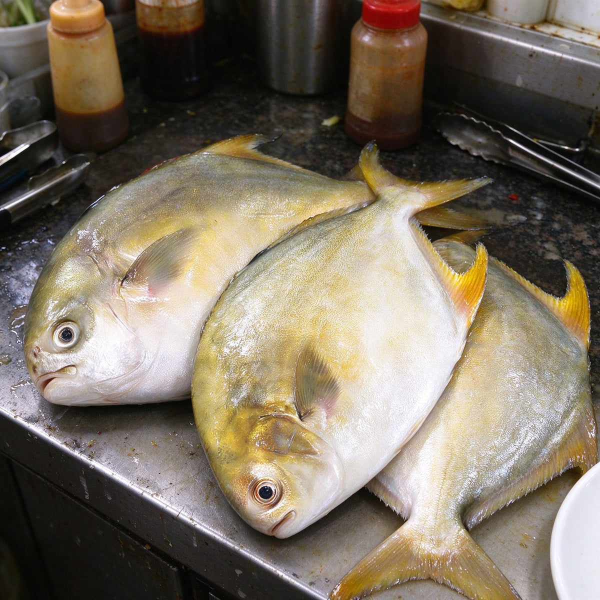 Frozen Whole Golden Pomfret Fish