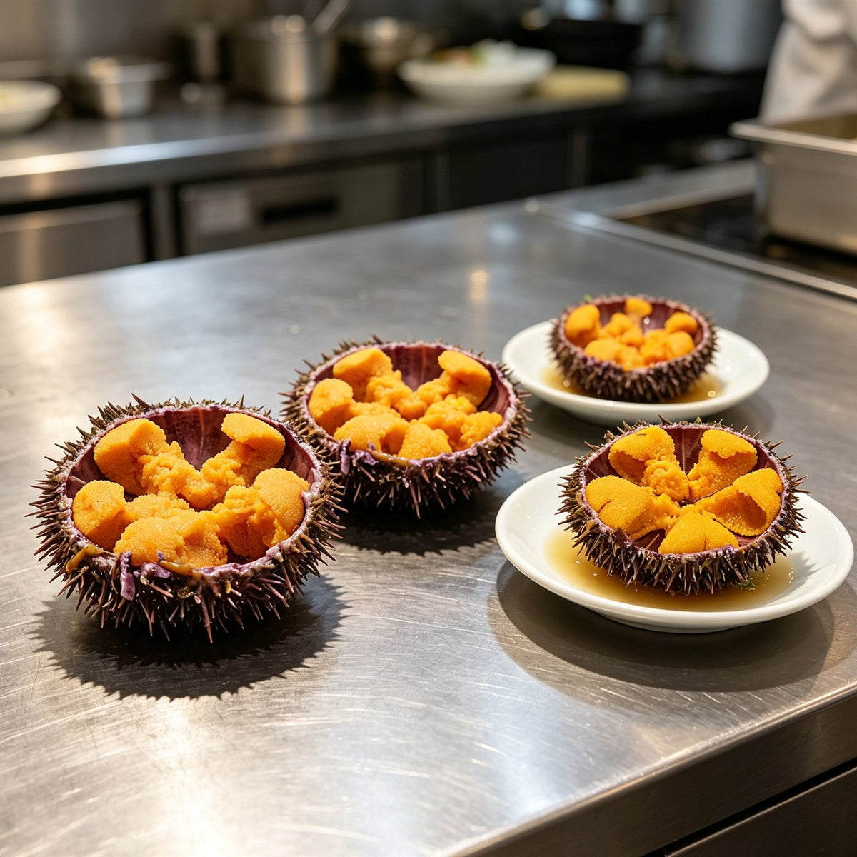 Fresh Sea Urchin Roe Shells