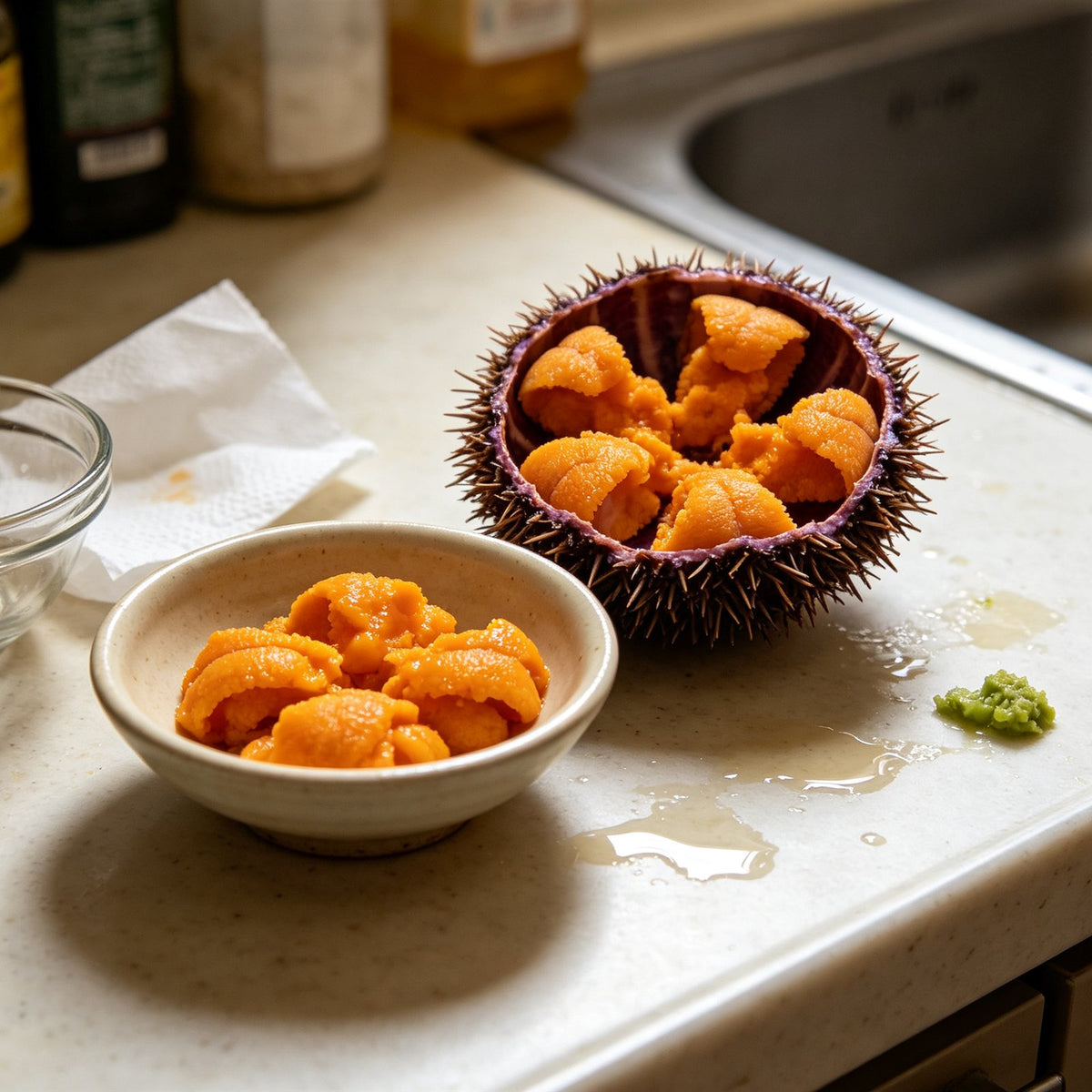 Fresh Sea Urchin Roe Shells